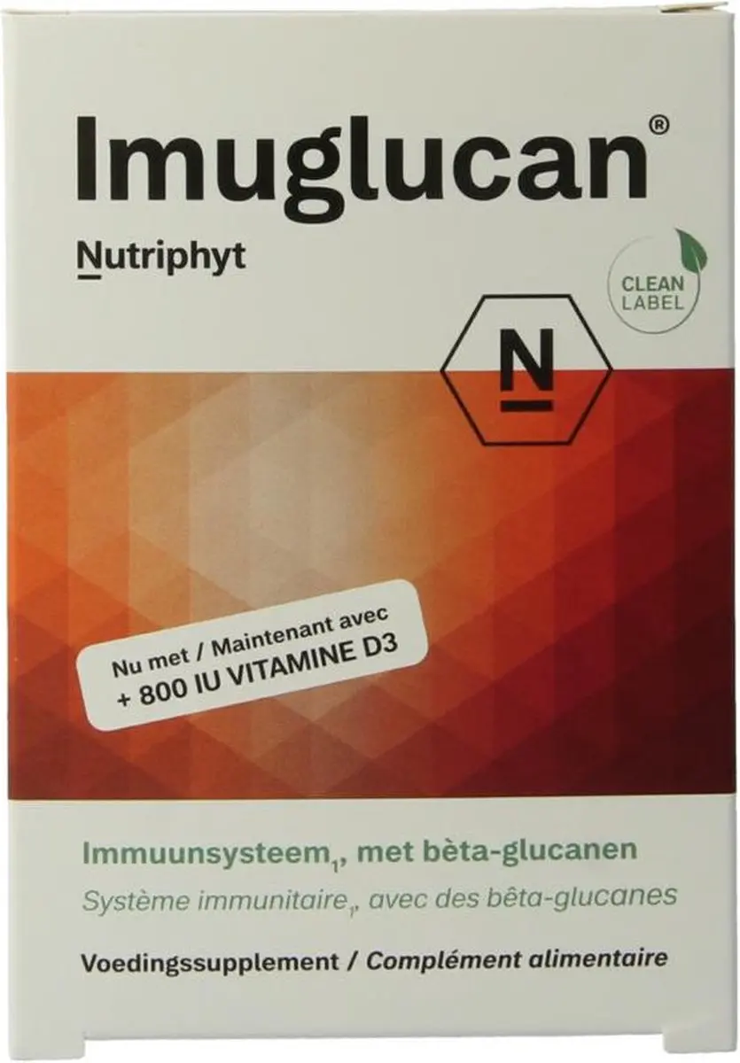 Nutriphyt Imuglucan 30 Vegetarische capsules