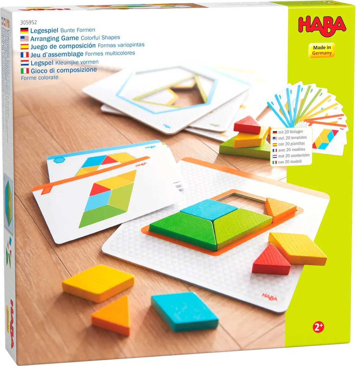Haba Legspel Kleurrijke Vormen Junior Hout/karton 32-delig