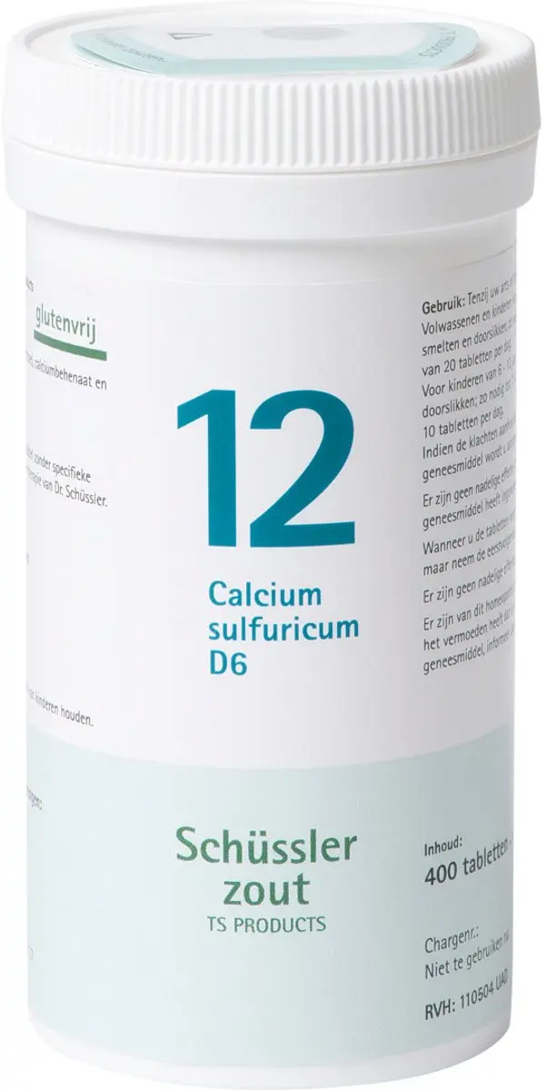 Pfluger Schussler Zout nr 12 Calcium Sulfuricum D6