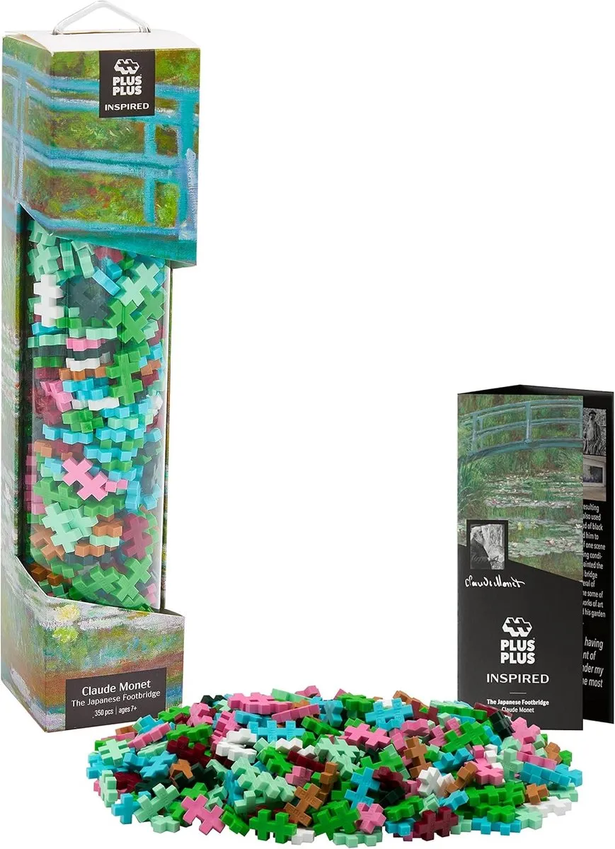 Plus-Plus Inspired Monet Japanse Voetbrug 350 Bouwstenen