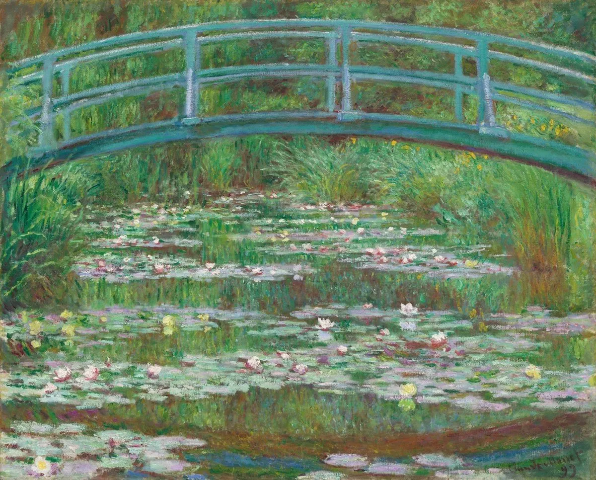 Plus-Plus Inspired Monet Japanse Voetbrug 350 Bouwstenen