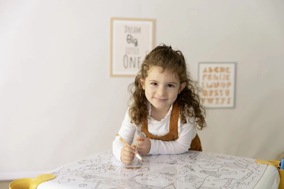 Smoby Kid Creative Table - Kindertafel - 1 Persoon - Wit/Grijs/Geel