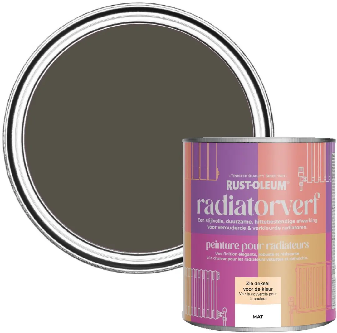Rust-Oleum Radiatorverf Mat Rotsvast 750ml