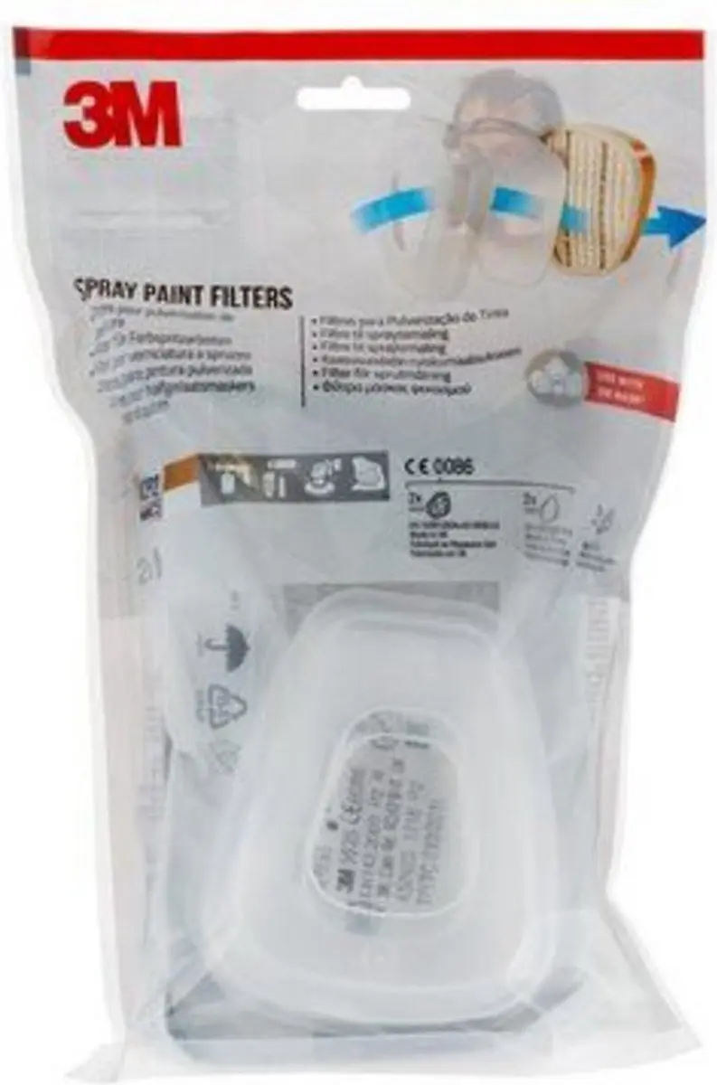 3M 6002 CR Filters voor verfspuiten A2P2