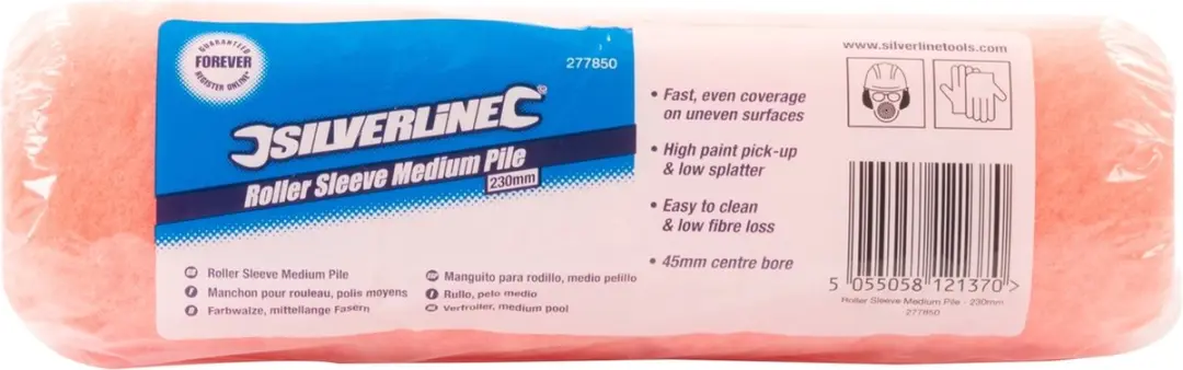 Silverline Verfroller 230mm Medium Pluis - Hout