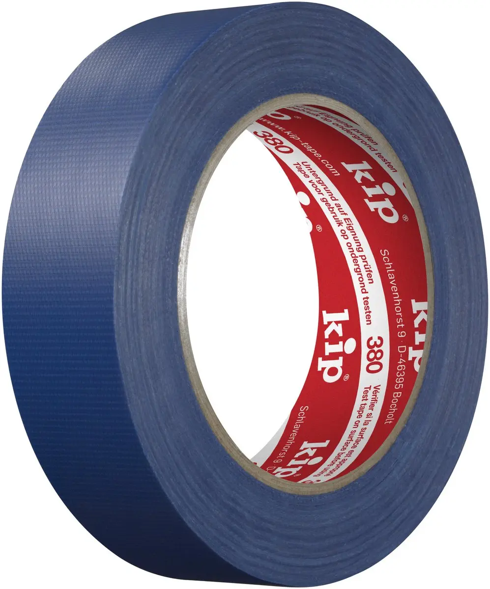 Kip 380 Fijne Lijn Weefsel Duct Tape Blauw 30mm x 50m