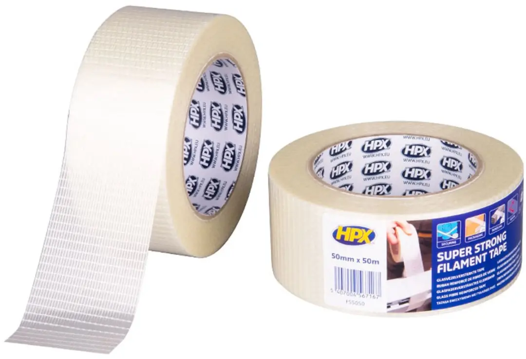 HPX Filamenttape Glasvezelversterkt 50mm