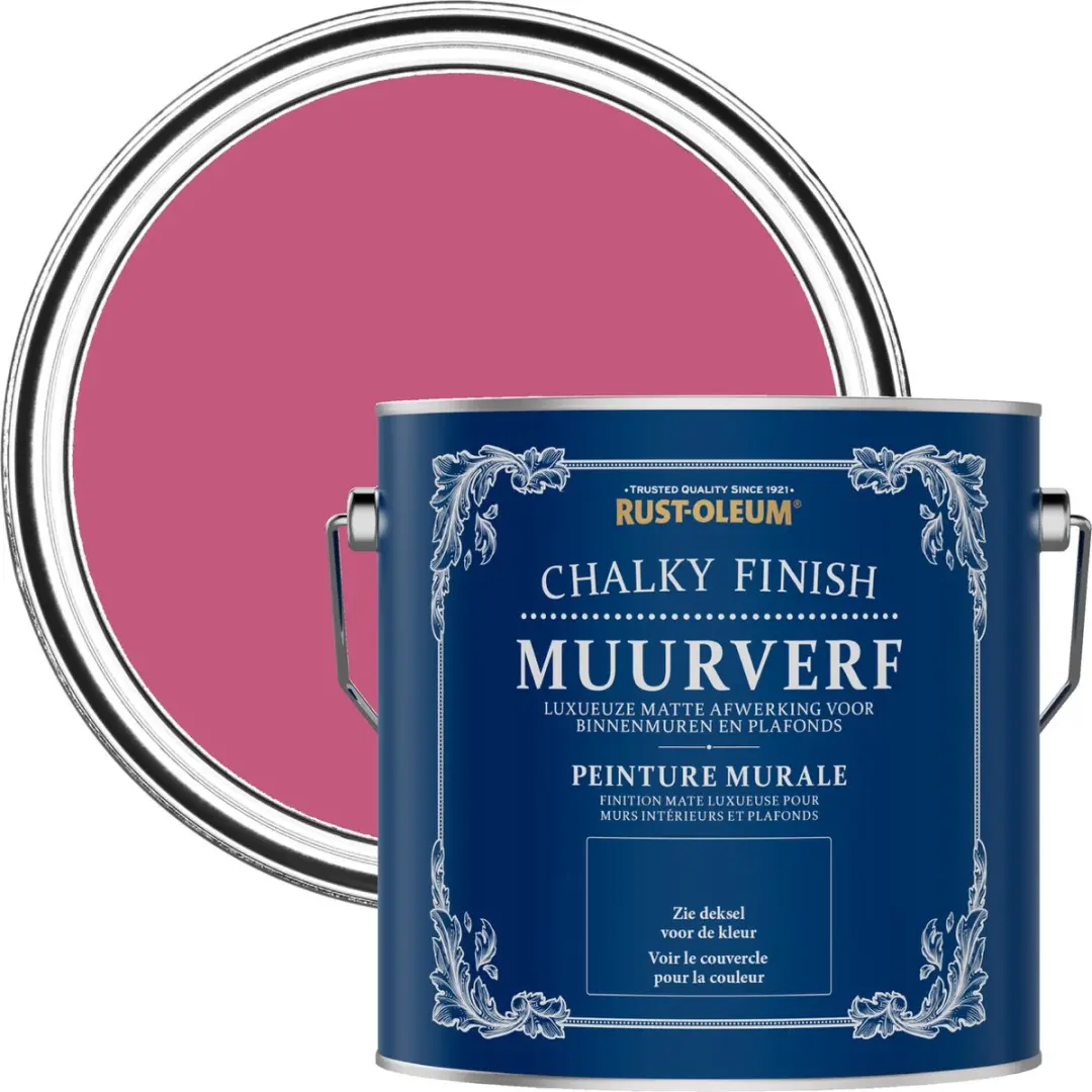 Rust-Oleum Framboos Chalky Finish Muurverf 2,5L