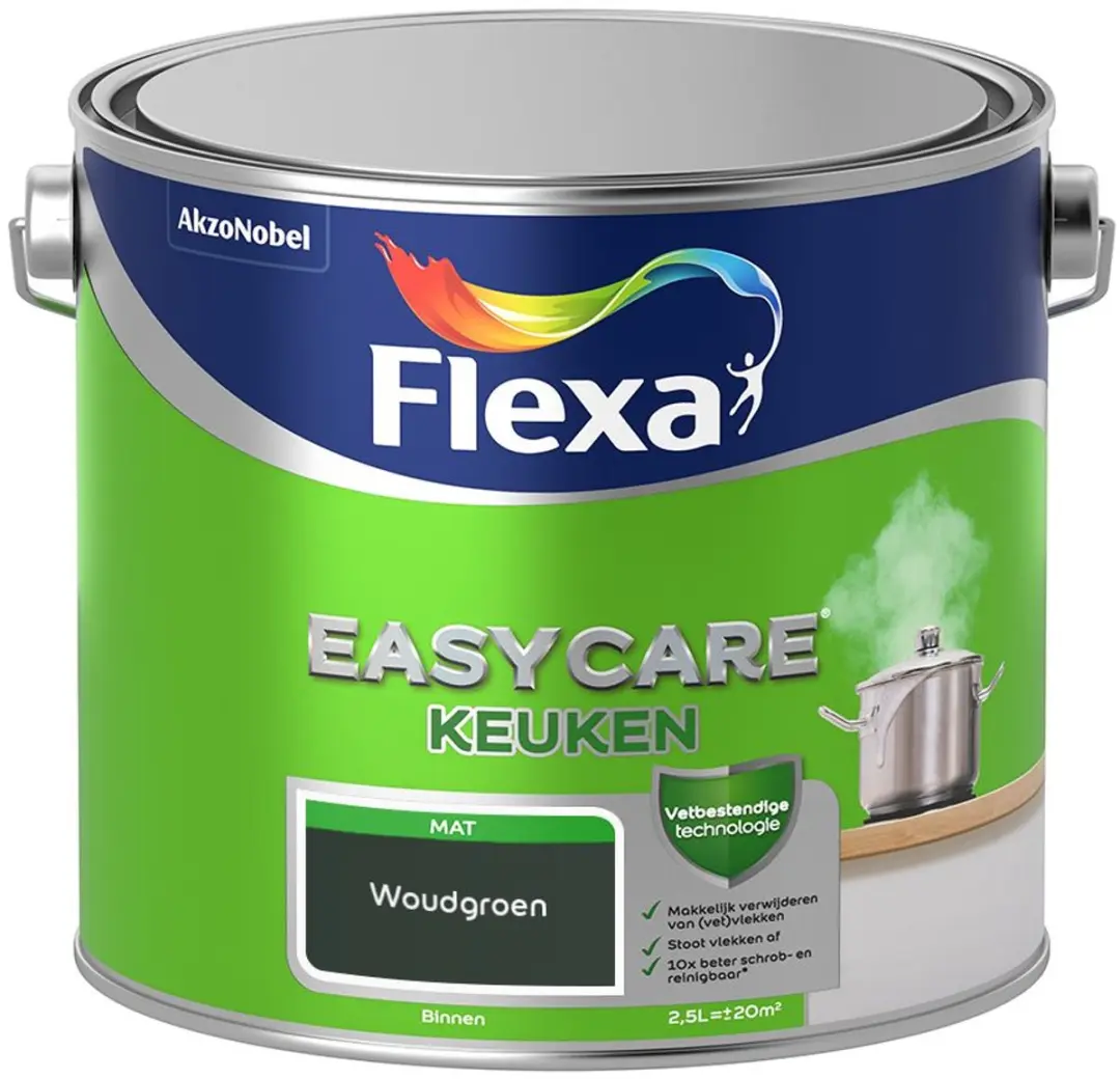 Flexa Easycare Keukenverf Woudgroen 2,5L