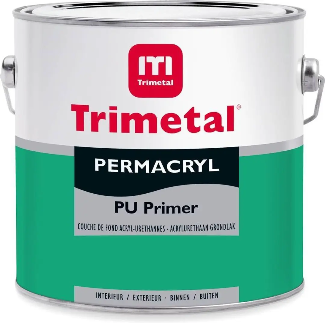 Trimetal Permacryl PU Primer 2,5L - Wit