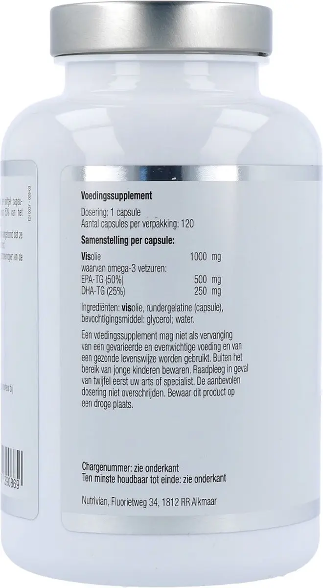 Nutrivian Visolie gold 1000 mg EPA/DHA 120 Capsules