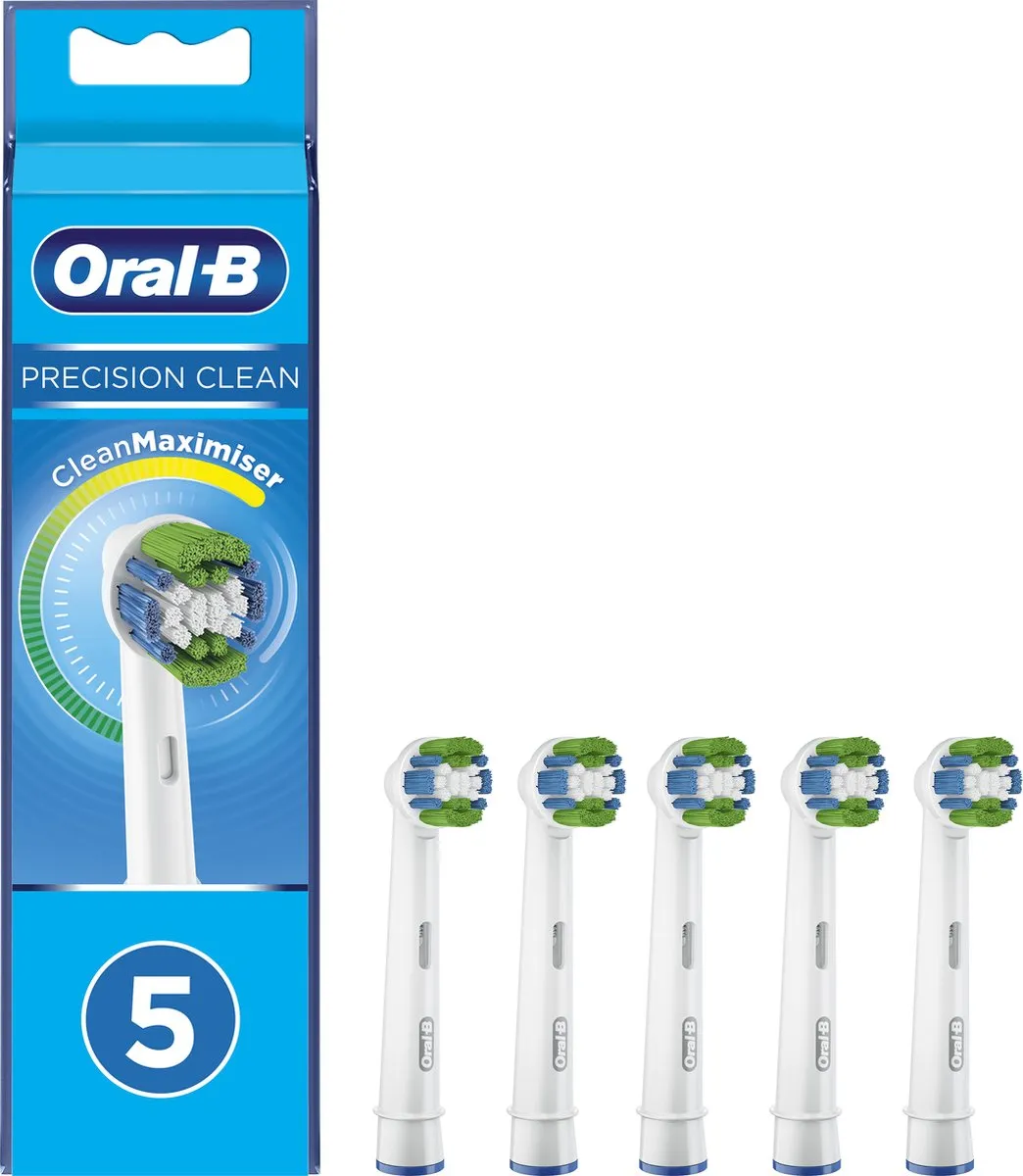 Oral-B Precision Clean Opzetborstels - 5 Stuks - Blauw/Wit