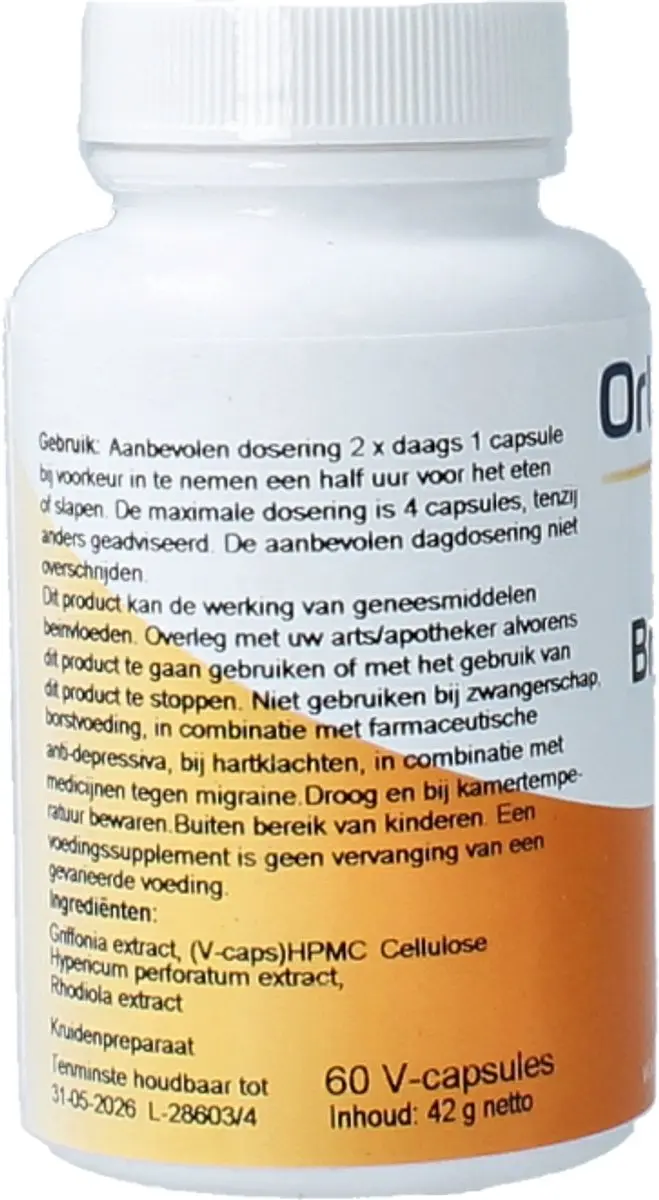Ortholon Brain mood 60 Vegetarische capsules