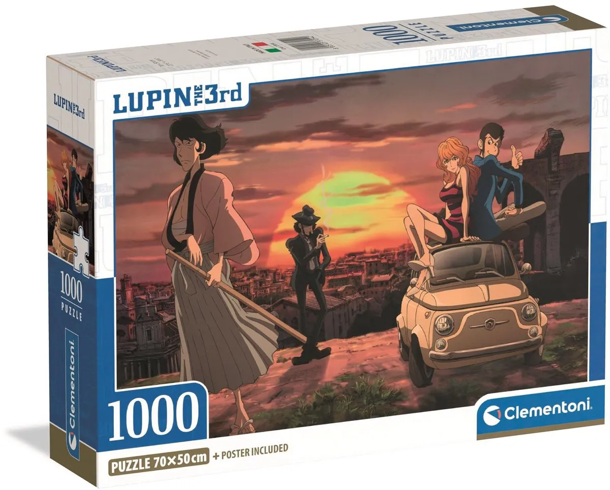Clementoni Lupin III Puzzel 1000 Stuks