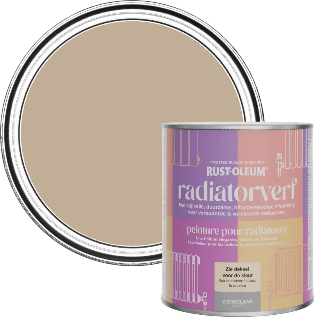 Rust-Oleum Bruin Radiatorverf Zijdeglans 750ml