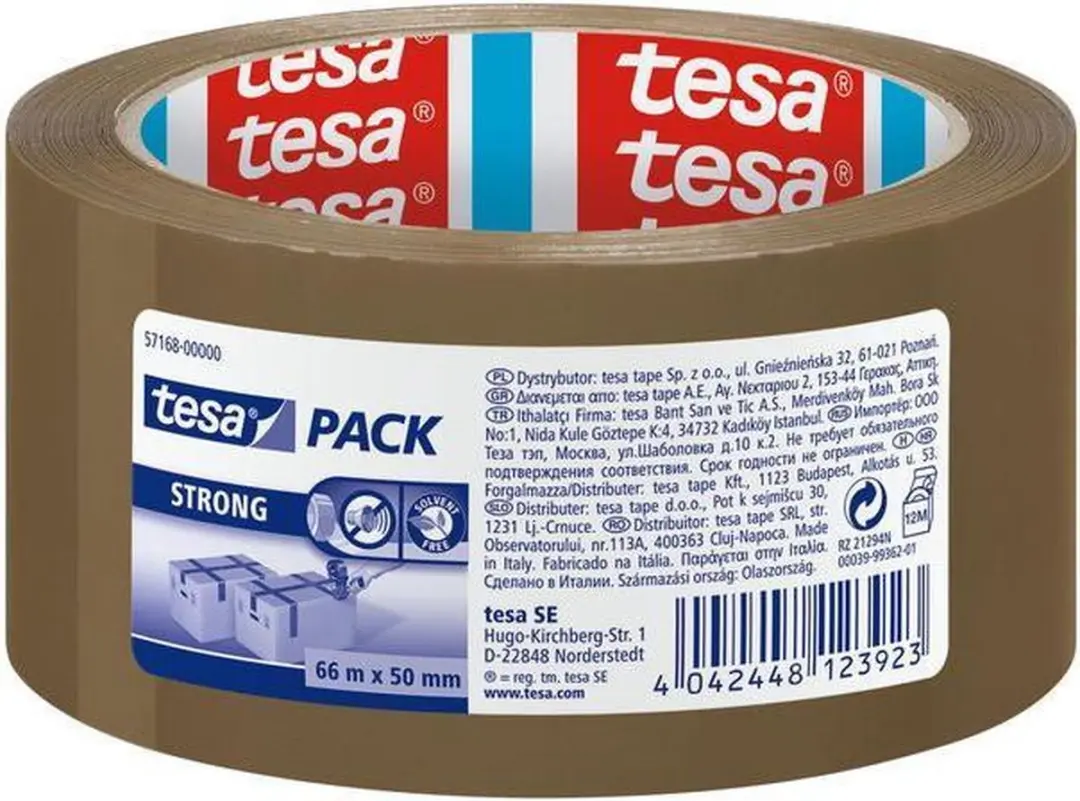 Tesa Strong Verpakkingsplakband 6 Stuks - 50mm x 66m