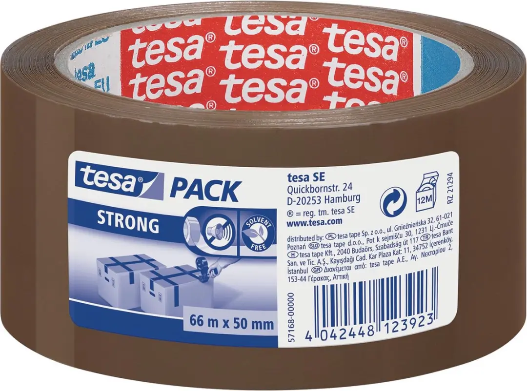 Tesa Strong Verpakkingsplakband 6 Stuks - 50mm x 66m