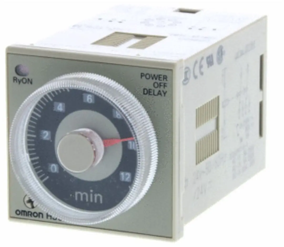 Omron H3CR Tijdrelais - Frontmontage Steekvoet - Grijs