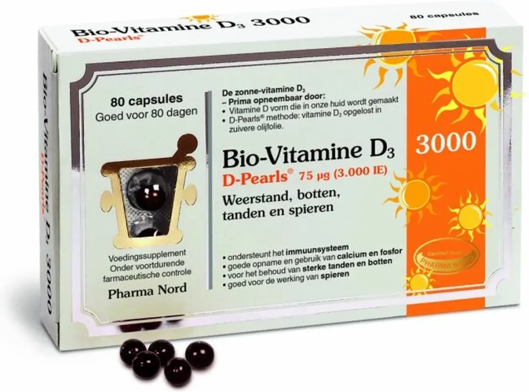 Pharma Nord Bio Vitamine D3 75 µg - 80 Capsules