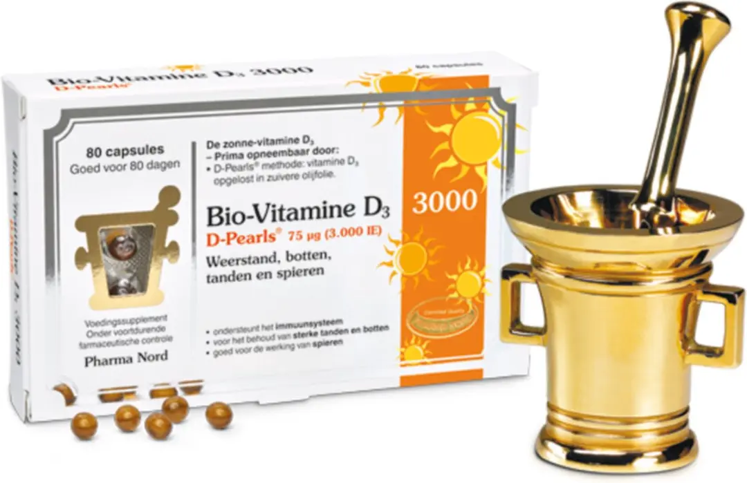 Pharma Nord Bio Vitamine D3 Pearls 75 µg 80 capsules