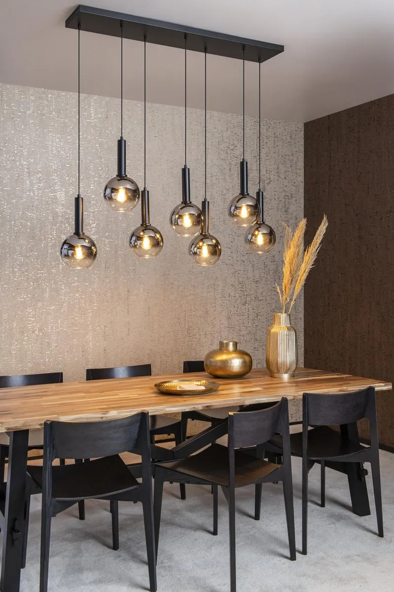 Lucide Marius Hanglamp 7xE27 - Zwart