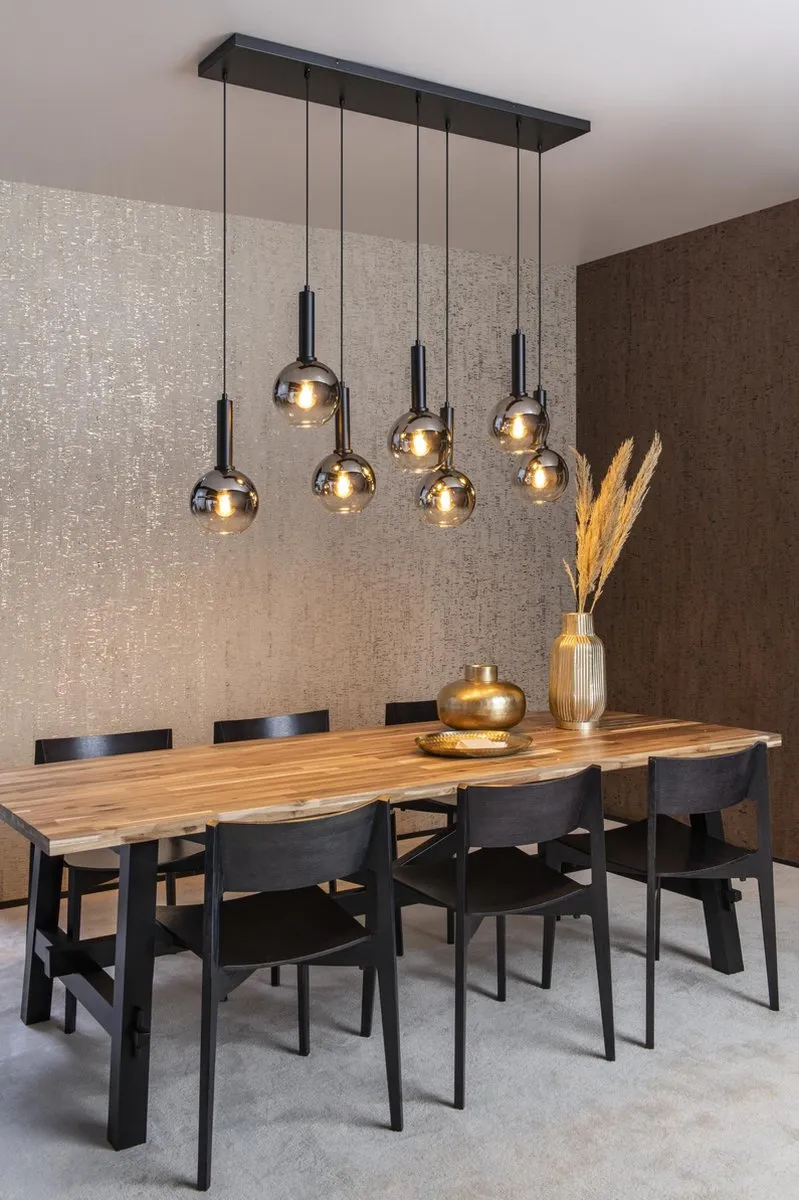 Lucide Marius Hanglamp 7xE27 - Zwart