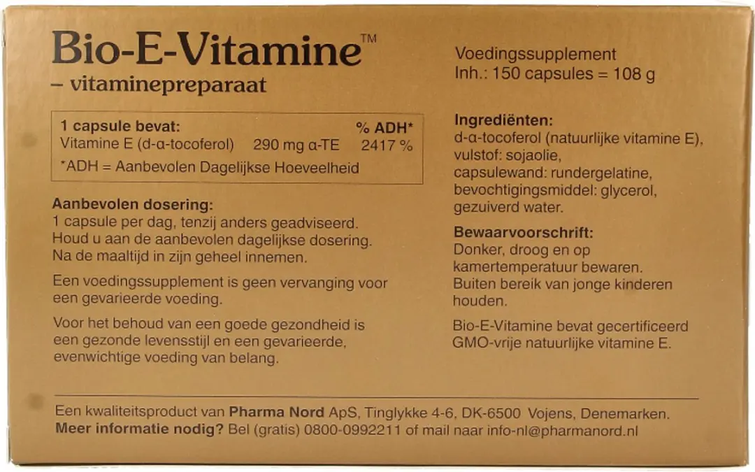 Pharma Nord Bio E vitamine 150 Capsules