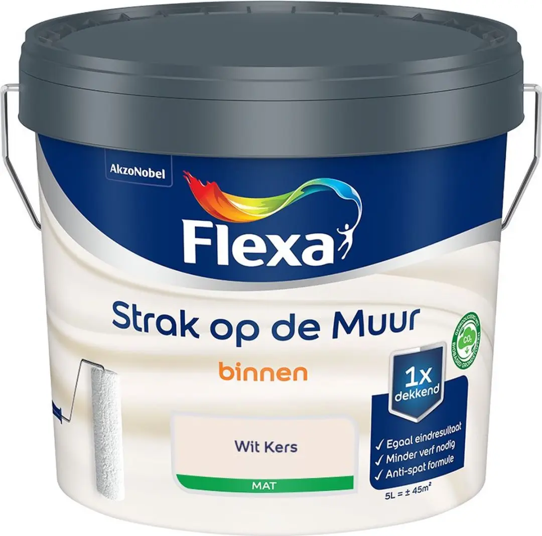 Flexa Strak Op De Muur Binnen Mat Wit Kers Mengverf 5L