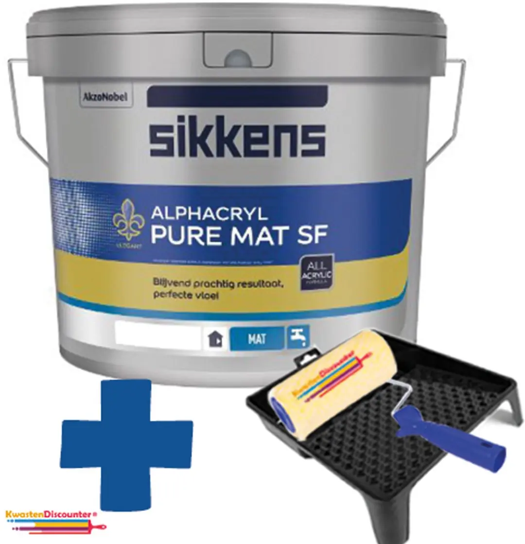 Sikkens Alphacryl Pure Mat RAL 9010 Muurverf 10L