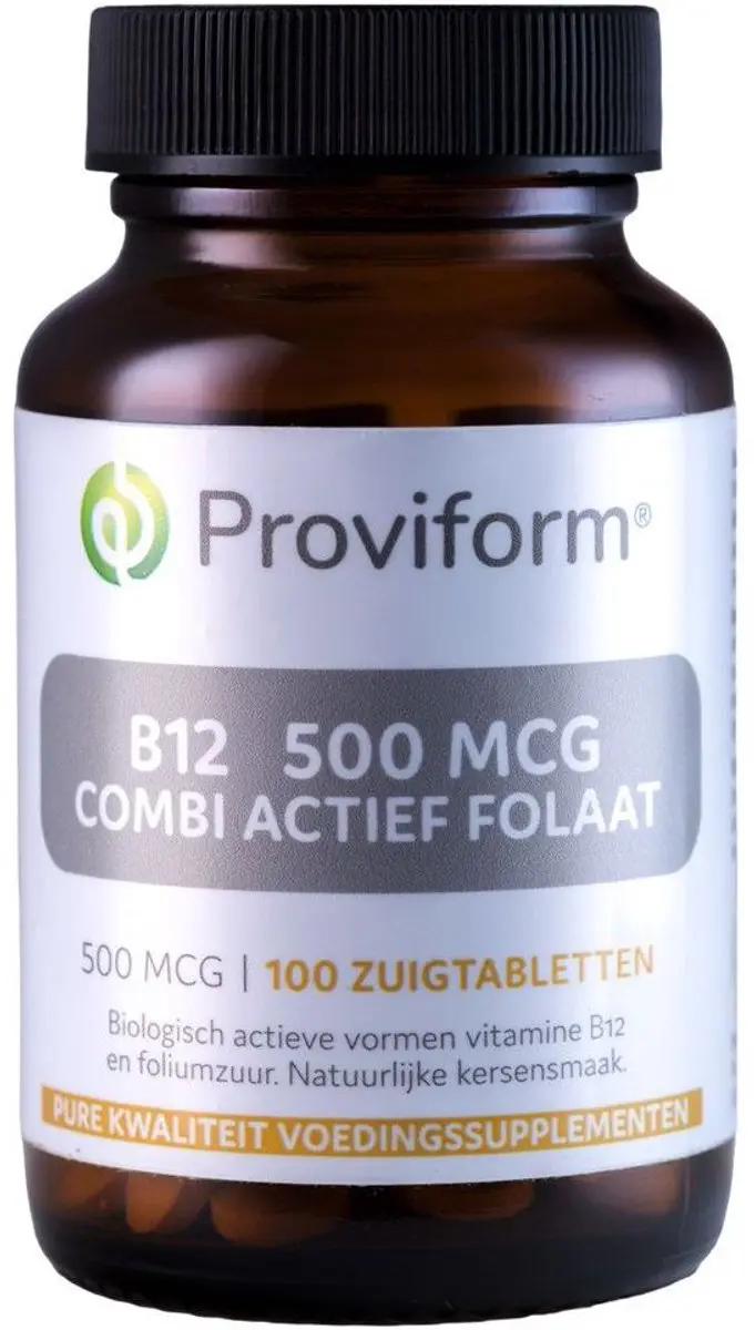 Proviform B12 500mcg Combi Actief Folaat Zuigtabletten