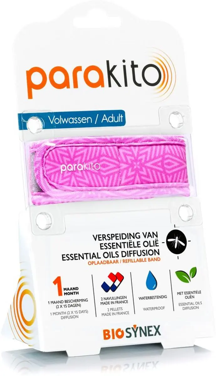 Parakito Anti-Muggen Armband Volwassenen