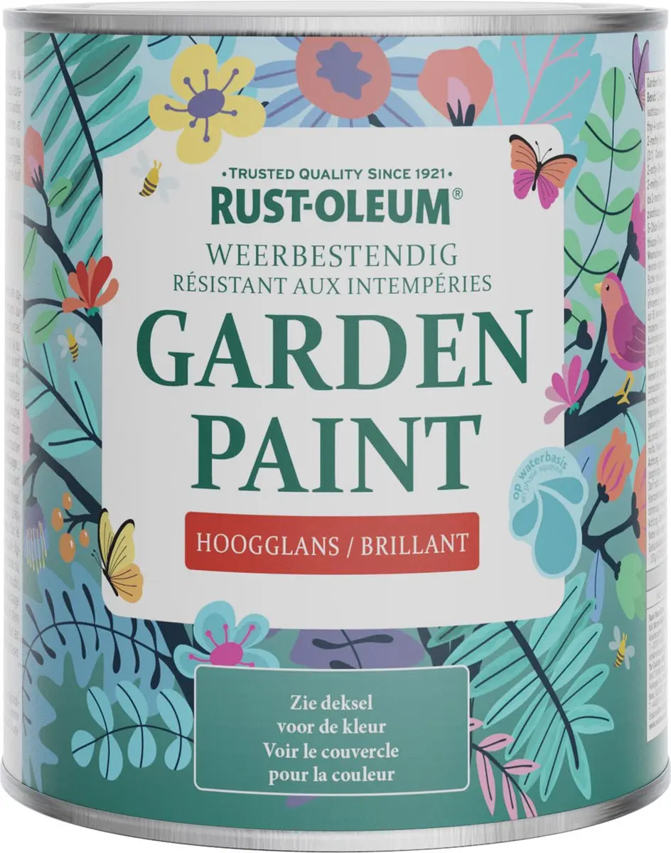 Rust-Oleum Bruin Tuinverf Hoogglans Cacao 750ml