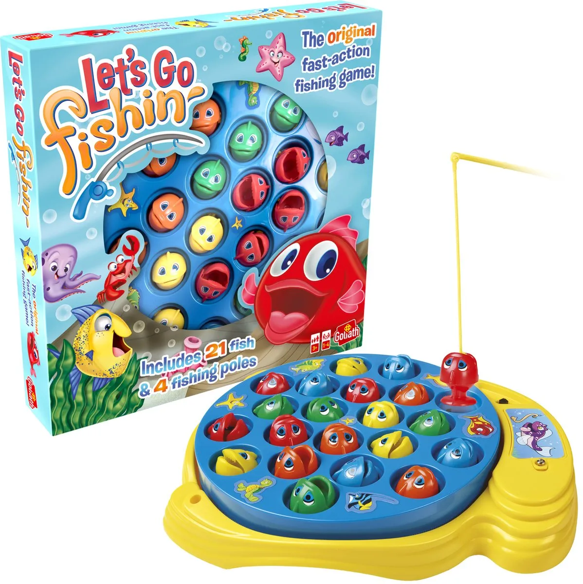 Goliath Let's Go Fishing Original ML Actiespel - 21 Vissen