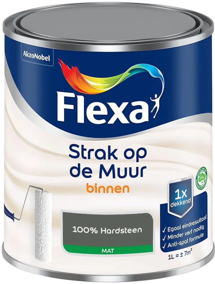 Flexa Strak op de Muur Binnen Mat 100% Hardsteen Mengverf 1L