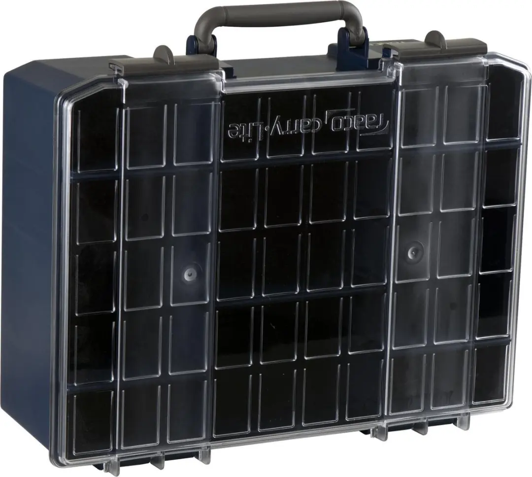 Raaco CarryLite Assortimentsdoos 330x413mm - 8 Vakken - Donkerblauw/Transparant