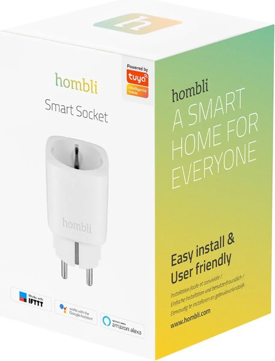 Hombli Slimme Stekker WiFi Energiemeter - 2 Stuks Wit