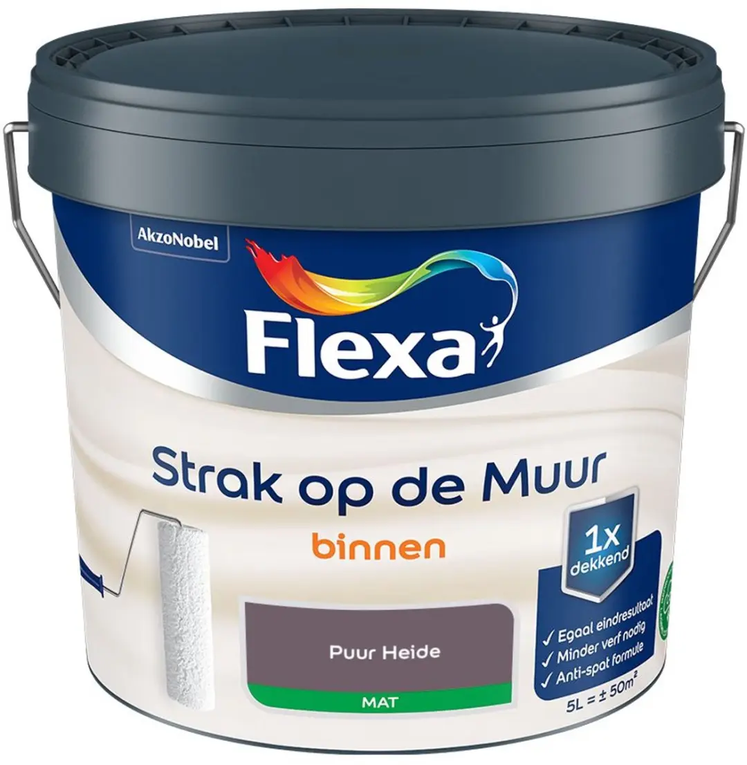 Flexa Strak op de Muur Binnen Mat Puur Heide Mengverf 5L