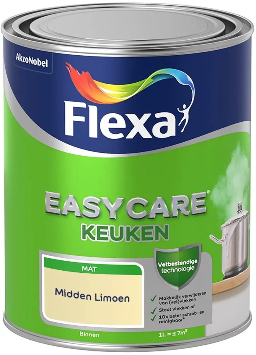 Flexa Easycare Keukenverf Midden Limoen 1L