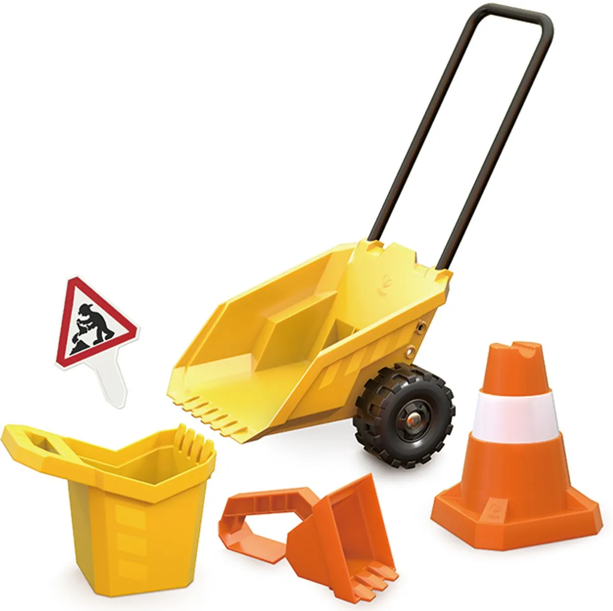 Hape Zandschep en Emmer Dumperwagen Set