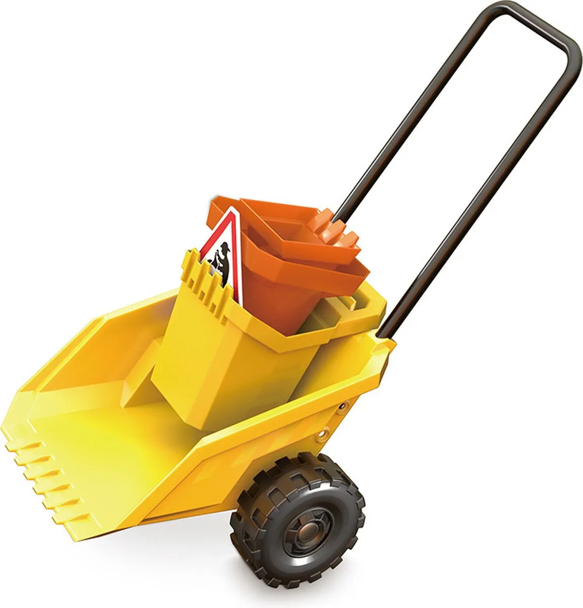 Hape Zandschep en Emmer Dumperwagen Set - Geel