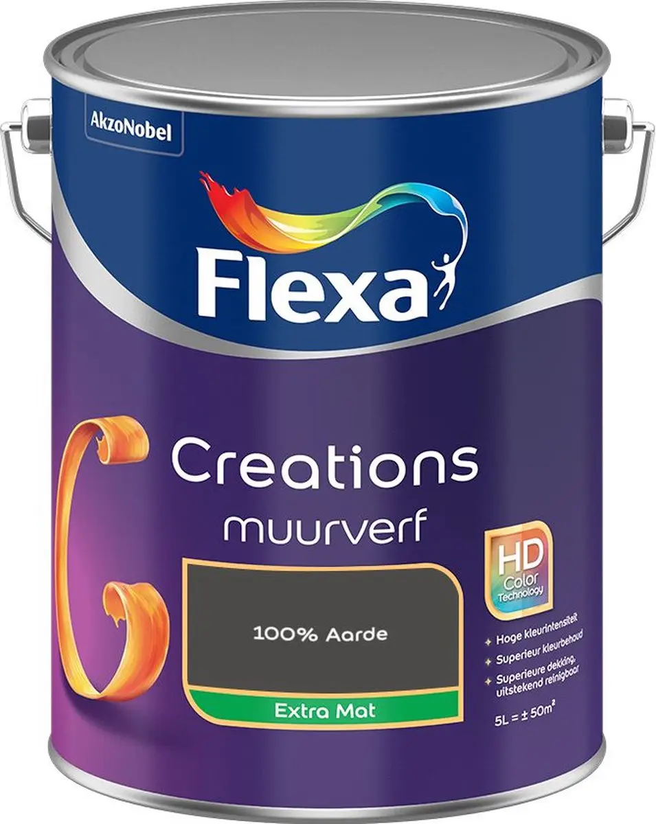 Flexa Creations Muurverf Extra Mat 100% Aarde