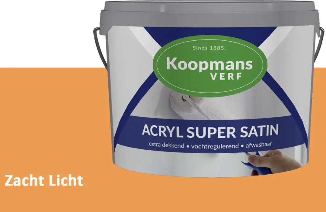 Koopmans Acryl Super Satin Zijdeglans Muurverf 1L