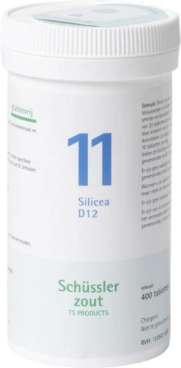 Pfluger Schüssler Zout nr. 11 Silicea D12 - 400 Tabletten