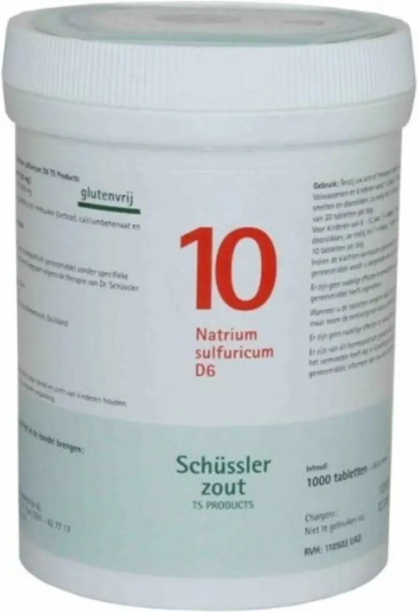 Pfluger Schüssler Zout nr 10 Natrium Sulfuricum D6