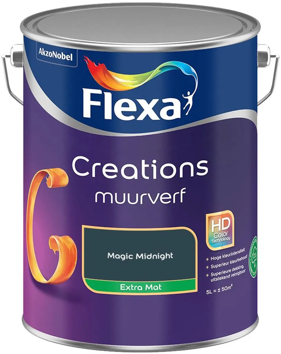 Flexa Creations Muurverf Extra Mat Magic Midnight