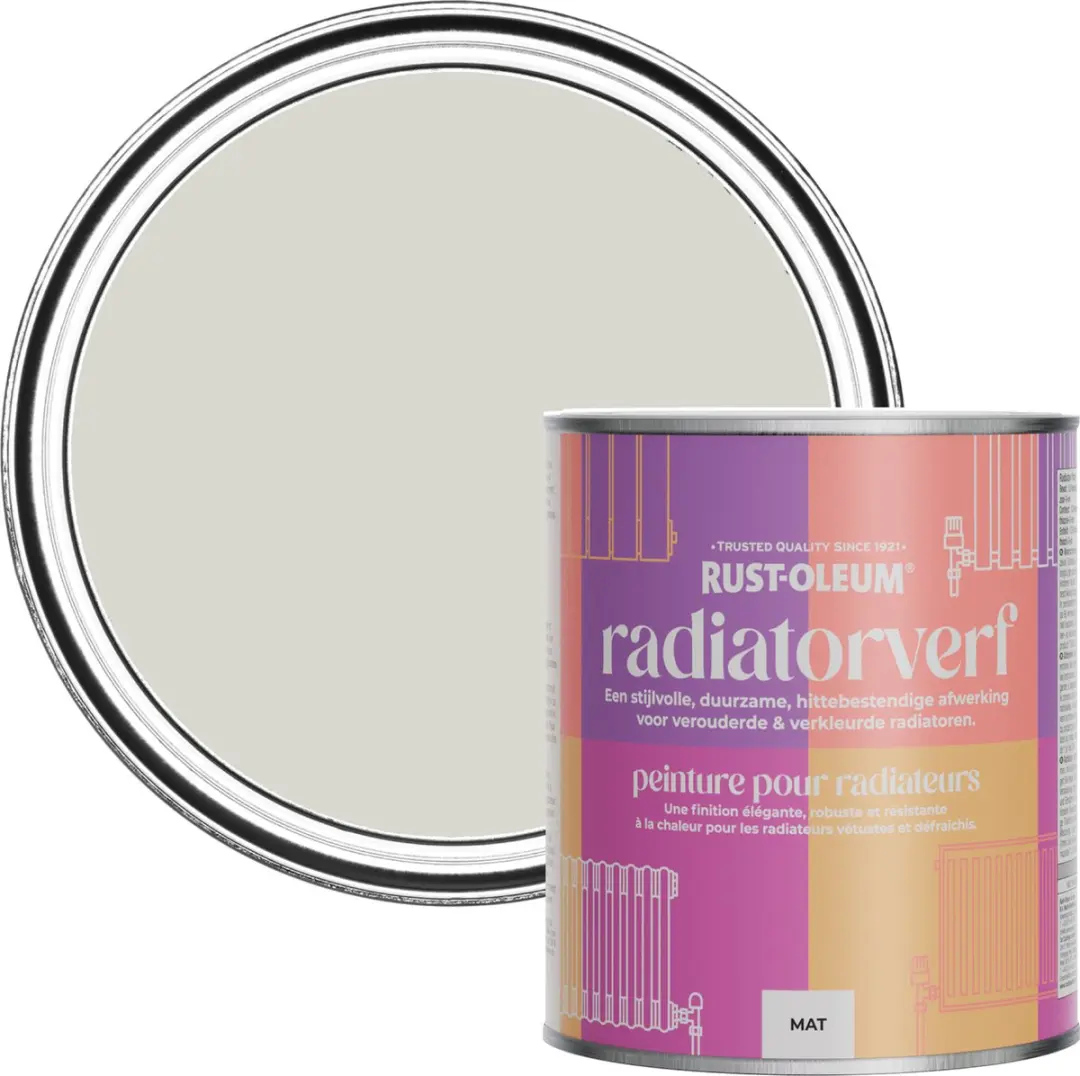 Rust-Oleum Grijze Radiatorverf Mokka 750ml