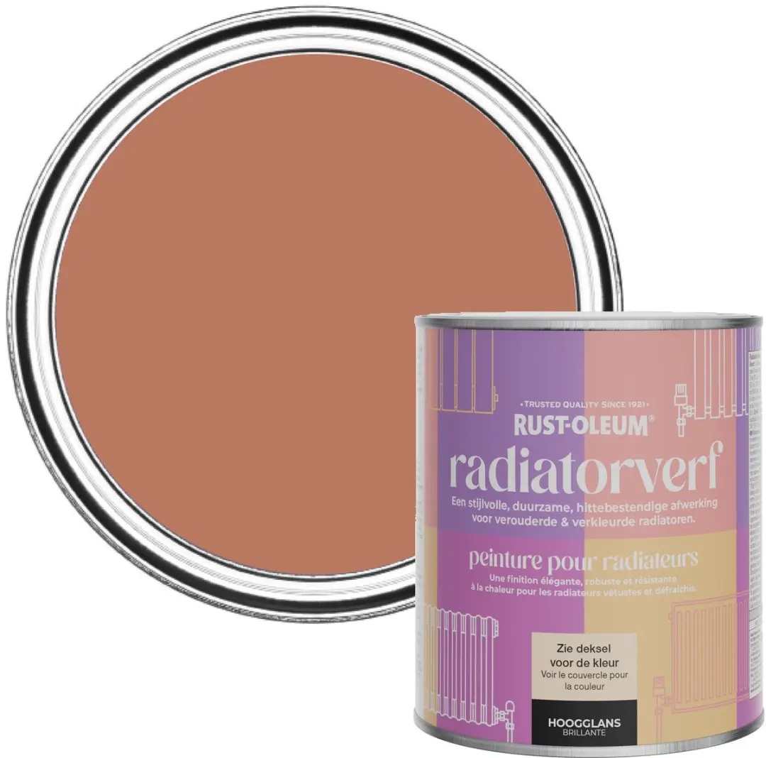 Rust-Oleum Radiatorverf Hoogglans Siena 750ml