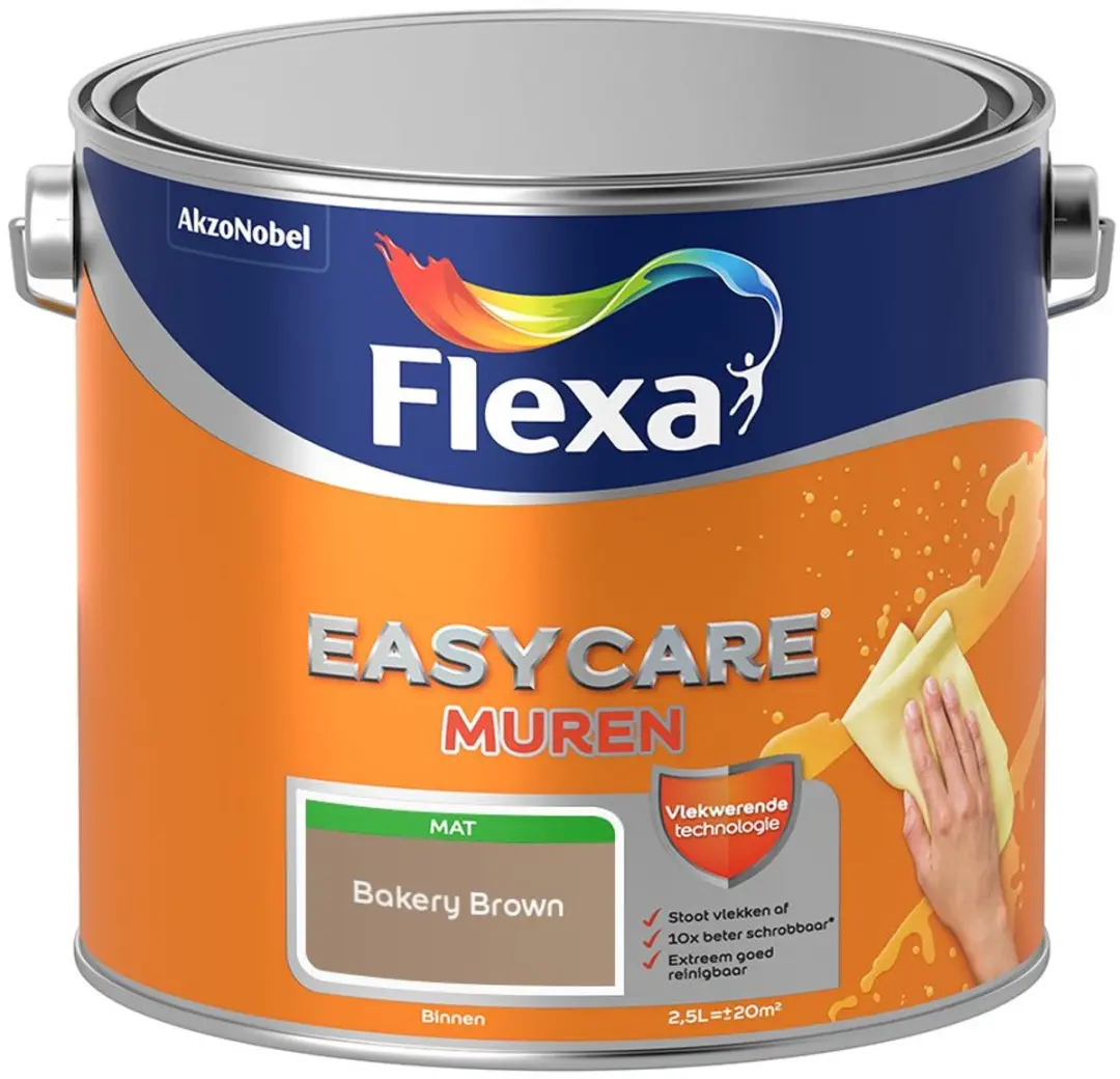 Flexa Easycare Muren Bakery Brown Mengverf 2,5L