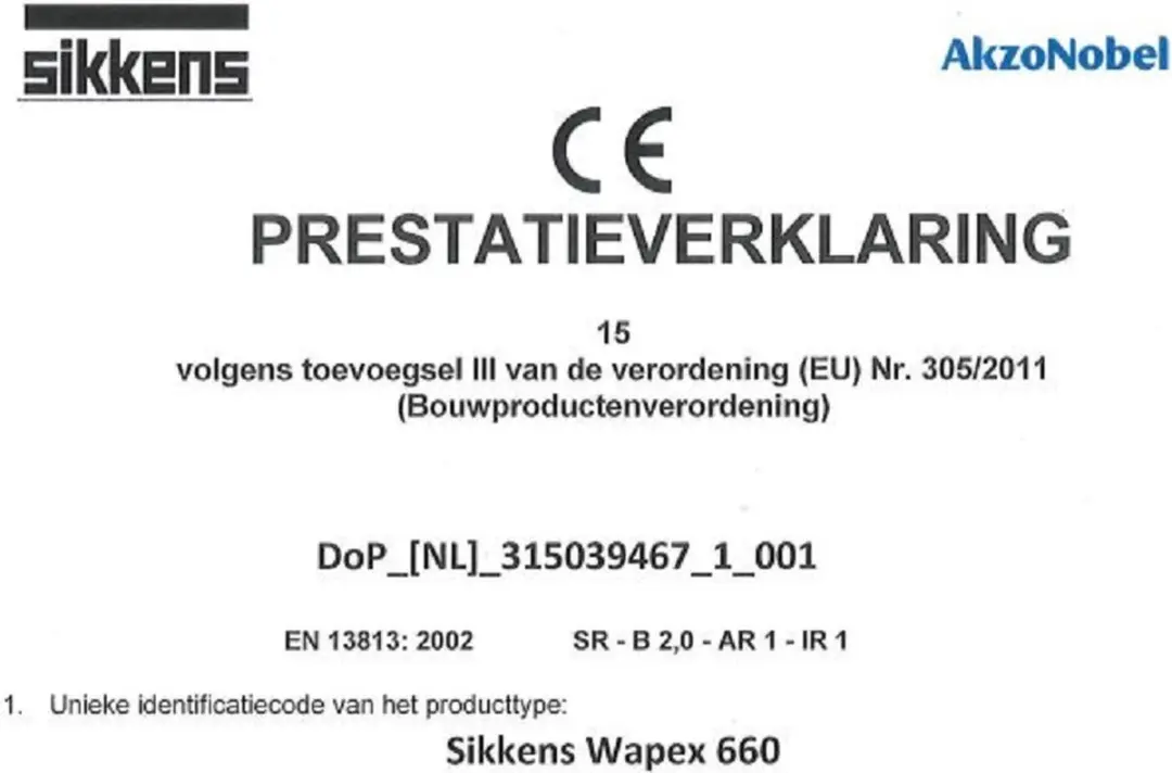 Sikkens Wapex 660 Satin 2K Verf - 5L - Wit