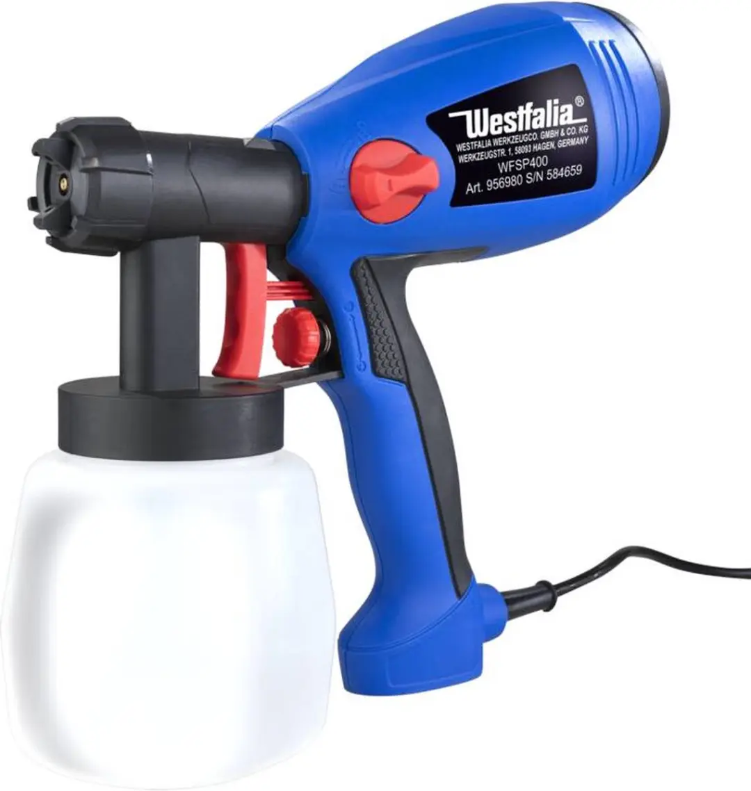 Westfalia WFSP400 Verfspuitpistool 400W - Blauw/Zwart